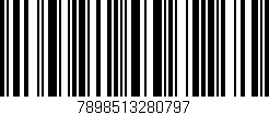 Código de barras (EAN, GTIN, SKU, ISBN): '7898513280797'