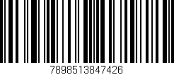 Código de barras (EAN, GTIN, SKU, ISBN): '7898513847426'