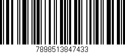 Código de barras (EAN, GTIN, SKU, ISBN): '7898513847433'