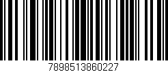 Código de barras (EAN, GTIN, SKU, ISBN): '7898513860227'