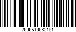 Código de barras (EAN, GTIN, SKU, ISBN): '7898513863181'