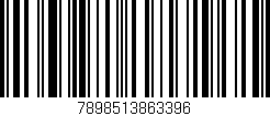 Código de barras (EAN, GTIN, SKU, ISBN): '7898513863396'