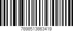 Código de barras (EAN, GTIN, SKU, ISBN): '7898513863419'