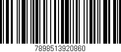 Código de barras (EAN, GTIN, SKU, ISBN): '7898513920860'