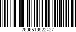 Código de barras (EAN, GTIN, SKU, ISBN): '7898513922437'