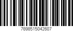 Código de barras (EAN, GTIN, SKU, ISBN): '7898515042607'