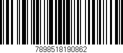Código de barras (EAN, GTIN, SKU, ISBN): '7898518190862'