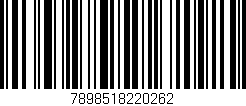 Código de barras (EAN, GTIN, SKU, ISBN): '7898518220262'