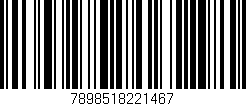 Código de barras (EAN, GTIN, SKU, ISBN): '7898518221467'