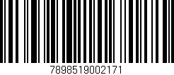 Código de barras (EAN, GTIN, SKU, ISBN): '7898519002171'