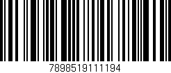 Código de barras (EAN, GTIN, SKU, ISBN): '7898519111194'