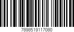 Código de barras (EAN, GTIN, SKU, ISBN): '7898519117080'