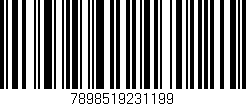 Código de barras (EAN, GTIN, SKU, ISBN): '7898519231199'