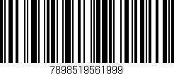 Código de barras (EAN, GTIN, SKU, ISBN): '7898519561999'