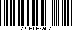 Código de barras (EAN, GTIN, SKU, ISBN): '7898519562477'