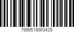 Código de barras (EAN, GTIN, SKU, ISBN): '7898519563429'