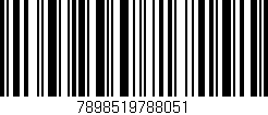 Código de barras (EAN, GTIN, SKU, ISBN): '7898519788051'