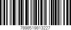 Código de barras (EAN, GTIN, SKU, ISBN): '7898519813227'