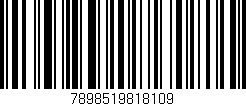 Código de barras (EAN, GTIN, SKU, ISBN): '7898519818109'