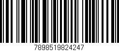 Código de barras (EAN, GTIN, SKU, ISBN): '7898519824247'