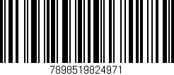 Código de barras (EAN, GTIN, SKU, ISBN): '7898519824971'