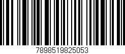Código de barras (EAN, GTIN, SKU, ISBN): '7898519825053'