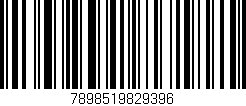 Código de barras (EAN, GTIN, SKU, ISBN): '7898519829396'