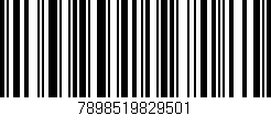 Código de barras (EAN, GTIN, SKU, ISBN): '7898519829501'