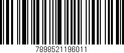 Código de barras (EAN, GTIN, SKU, ISBN): '7898521196011'