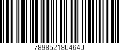 Código de barras (EAN, GTIN, SKU, ISBN): '7898521804640'