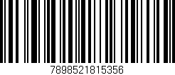 Código de barras (EAN, GTIN, SKU, ISBN): '7898521815356'