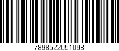 Código de barras (EAN, GTIN, SKU, ISBN): '7898522051098'