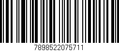 Código de barras (EAN, GTIN, SKU, ISBN): '7898522075711'