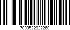 Código de barras (EAN, GTIN, SKU, ISBN): '7898522922268'