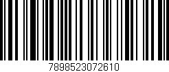 Código de barras (EAN, GTIN, SKU, ISBN): '7898523072610'