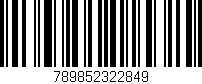 Código de barras (EAN, GTIN, SKU, ISBN): '789852322849'