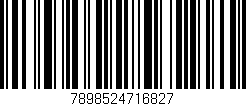 Código de barras (EAN, GTIN, SKU, ISBN): '7898524716827'