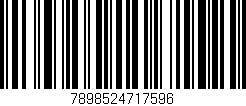 Código de barras (EAN, GTIN, SKU, ISBN): '7898524717596'