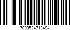 Código de barras (EAN, GTIN, SKU, ISBN): '7898524718494'