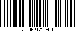 Código de barras (EAN, GTIN, SKU, ISBN): '7898524718500'