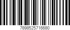 Código de barras (EAN, GTIN, SKU, ISBN): '7898525716680'