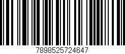 Código de barras (EAN, GTIN, SKU, ISBN): '7898525724647'