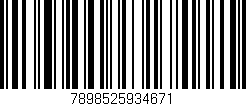 Código de barras (EAN, GTIN, SKU, ISBN): '7898525934671'