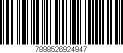 Código de barras (EAN, GTIN, SKU, ISBN): '7898526924947'