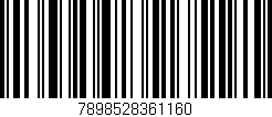Código de barras (EAN, GTIN, SKU, ISBN): '7898528361160'