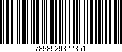 Código de barras (EAN, GTIN, SKU, ISBN): '7898529322351'