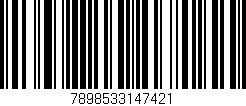 Código de barras (EAN, GTIN, SKU, ISBN): '7898533147421'