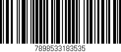 Código de barras (EAN, GTIN, SKU, ISBN): '7898533183535'
