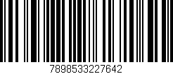 Código de barras (EAN, GTIN, SKU, ISBN): '7898533227642'