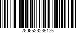 Código de barras (EAN, GTIN, SKU, ISBN): '7898533235135'
